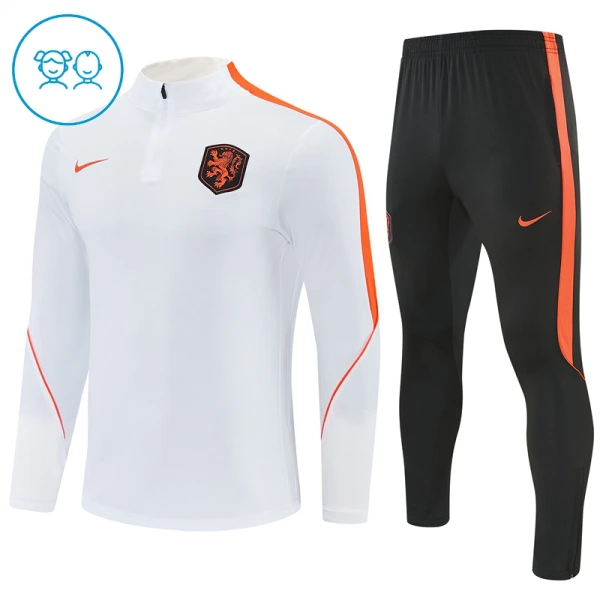 Holanda Conjunto de Moletom de Treino Criança 26/27 Branco Holanda Conjunto de Moletom de Treino Criança 26/27 Branco