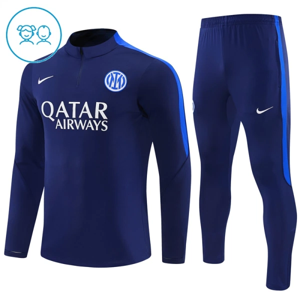 Inter Milan Conjunto de Moletom de Treino Criança 26/27 Azul Inter Milan Conjunto de Moletom de Treino Criança 26/27 Azul