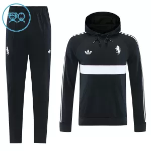 Juventus Capuz Conjunto de Moletom de Treino Criança 26/27 Preto
