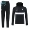Juventus Capuz Conjunto de Moletom de Treino Criança 26/27 Preto