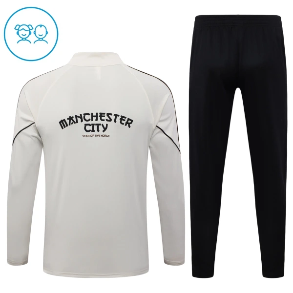 Manchester City Conjunto de Moletom de Treino Criança 26/27 Cinza