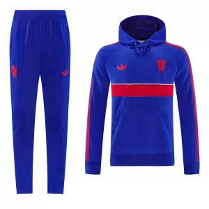 Manchester United Capuz Conjunto de Moletom de Treino 26/27 Azul