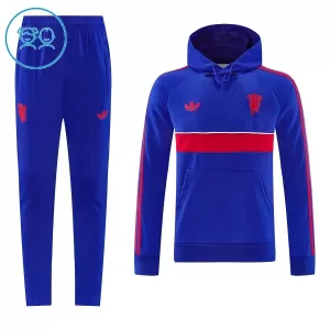 Manchester United Capuz Conjunto de Moletom de Treino Criança 26/27 Azul