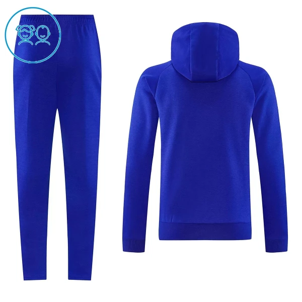 Manchester United Capuz Conjunto de Moletom de Treino Criança 26/27 Azul