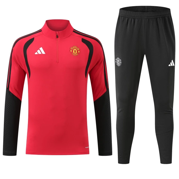 Manchester United Conjunto de Moletom de Treino 26/27 Vermelho Manchester United Conjunto de Moletom de Treino 26/27 Vermelho