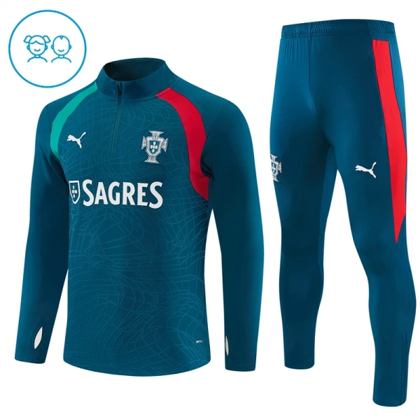 Portugal Conjunto de Moletom de Treino Criança 26/27 Azul Portugal Conjunto de Moletom de Treino Criança 26/27 Azul