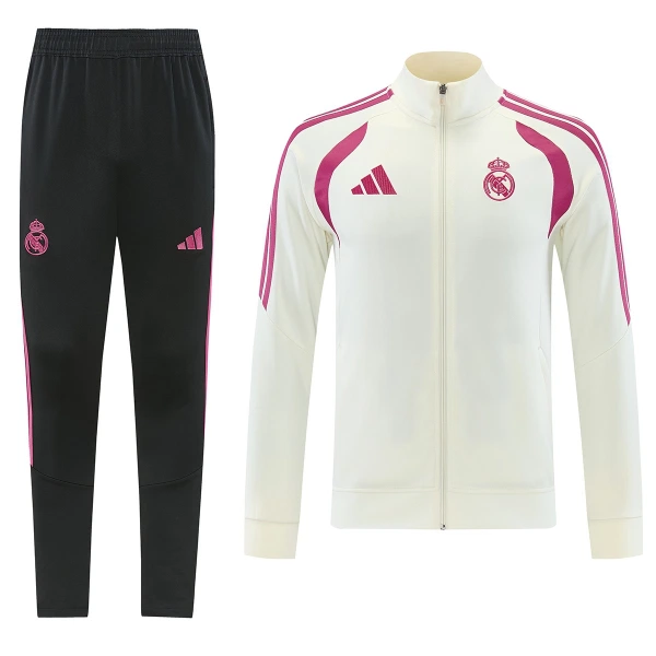 Real Madrid Casaco de Treino Conjunto 26/27 Branco Real Madrid Casaco de Treino Conjunto 26/27 Branco