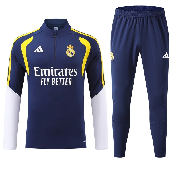 Real Madrid Conjunto de Moletom de Treino 26/27 Azul Real Madrid Conjunto de Moletom de Treino 26/27 Azul