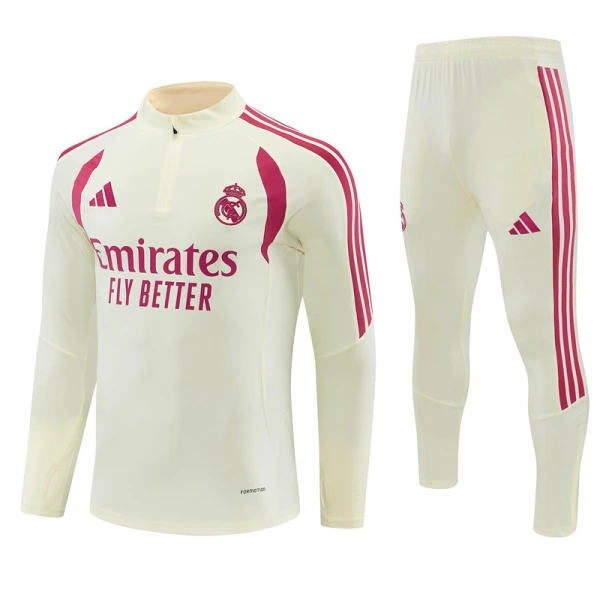 Real Madrid Conjunto de Moletom de Treino 26/27 Branco Real Madrid Conjunto de Moletom de Treino 26/27 Branco