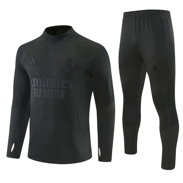 Real Madrid Conjunto de Moletom de Treino 26/27 Preto Real Madrid Conjunto de Moletom de Treino 26/27 Preto