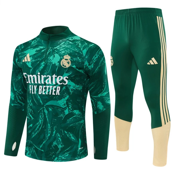 Real Madrid Conjunto de Moletom de Treino 26/27 Verde Real Madrid Conjunto de Moletom de Treino 26/27 Verde