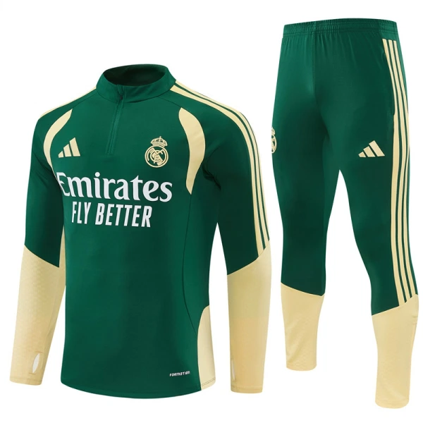 Real Madrid Conjunto de Moletom de Treino 26/27 Verde Real Madrid Conjunto de Moletom de Treino 26/27 Verde