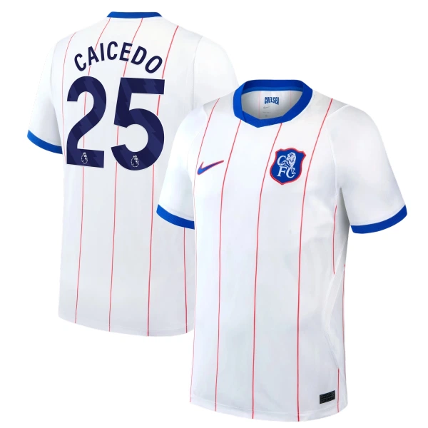 Camisolas Chelsea Caicedo 25 Equipamento Terceiro 26/27