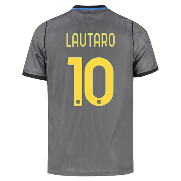 Camisolas Inter Milan Lautaro Martínez 10 Criança Equipamento Terceiro 26/27