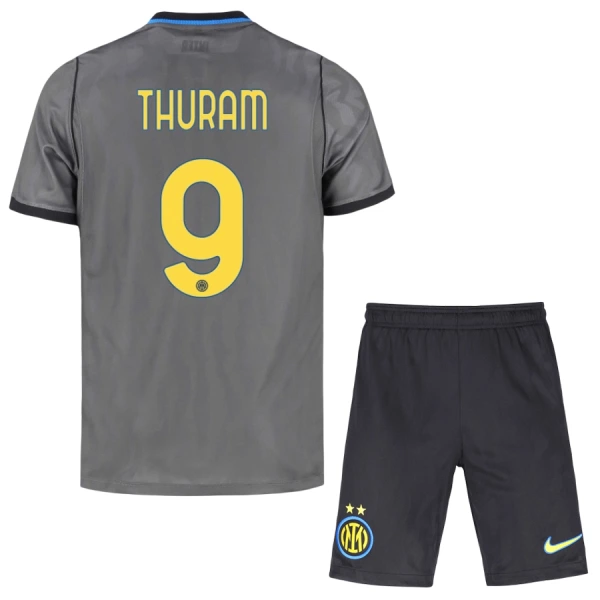 Camisolas Inter Milan Thuram 9 Criança Equipamento Terceiro 26/27 Camisolas Inter Milan Thuram 9 Criança Equipamento Terceiro 26/27