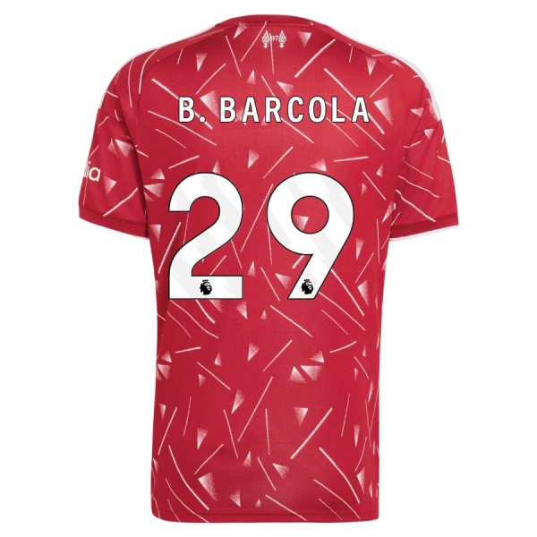 Camisolas Liverpool B. Barcola 29 Equipamento Principal 26/27 Camisolas Liverpool B. Barcola 29 Equipamento Principal 26/27