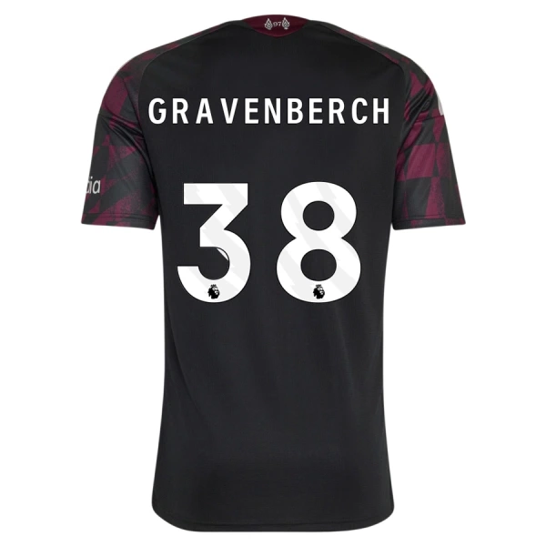 Camisolas Liverpool Gravenberch 38 Equipamento Terceiro 26/27 Camisolas Liverpool Gravenberch 38 Equipamento Terceiro 26/27