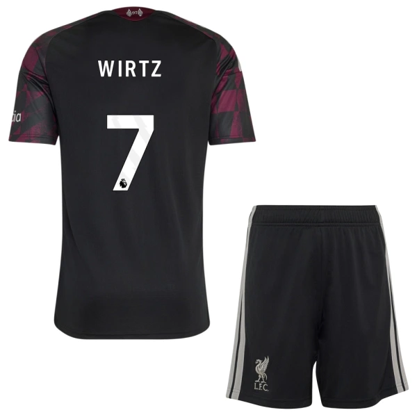 Camisolas Liverpool Wirtz 7 Criança Equipamento Terceiro 26/27