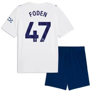Camisolas Manchester City Phil Foden 47 Criança Equipamento Terceiro 26/27